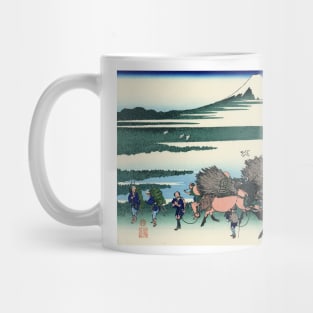 Ōno Shinden in Suruga Province - Katsushika Hokusai Mug